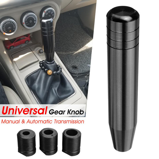 Car Gear Stick Shift Knob  Manual Gear Universal Fitting Sports Design Metal Material  Black  01 Pc/Set Blister Pack Medium Size Mugen (China)