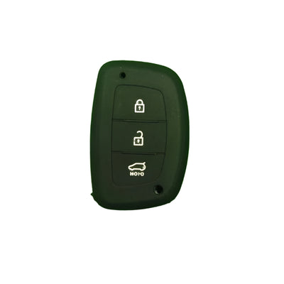 Car Remote Key Cover/Casing Silicone Black Type Hyundai Elantra 2021 Hyundai Logo Black Poly Bag Pack (China)