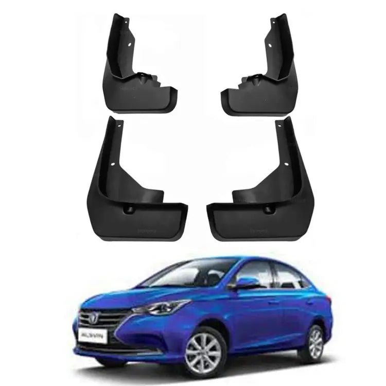 Car Mudflaps Changan Alsvin 2021 Black 04 Pcs/Set Colour Box Pack