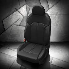 Auto Leather Type Seat Cover M/C Oem Design  Custom Fitting Suzuki Cultus 2020 Black Colour Black Stitch   06 Pcs/Set