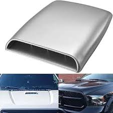 Hood Air Flow / Air Vent Sports Design Tape Type Fitting Silver Small Size 01 Pc/Set Bulk Pack Xgd-701 (China)