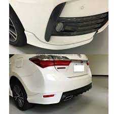 Body Kit/Lip Front + Back Sides Toyota Corolla 2018 Reiz Design Fgm Without Light 02 Pcs/Set Solid Black Colour (China)