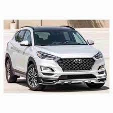 Body Kit/Lip Front + Back Sides Hyundai Tucson 2021 Aero Design Abs Material Without Light  02 Pcs/Set Silver Colour (China)