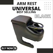 Car Arm Rest Console Hook Design Universal Fitting Black  Colour Box Pack Alto  (China)