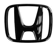 Auto Logo/Monogram Trunk Fitting Decorative Type Honda-H Logo Tape Type Fitting Plastic Red/Chrome 01 Pc/Pack Poly Bag Pack Cap Type Logo (China)