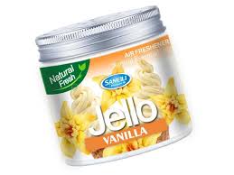 Car Perfume Plastic Can Gel Sameili  Vanilla Large Size 220G Tin Can Pack Jello