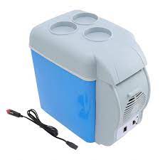 Automotive Portable Fridge/Cool Box  Storage Box Design Cool + Warm 7.5L 12V Blue/Grey (China)