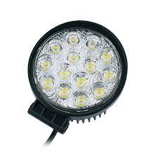 Automotive Led Work Lamp Metal Housing Round Shape 12 Led 100W White/Yellow Colour Box Pack 01 Pc/Pack Fy-5114 (China)
