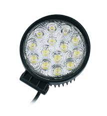 Automotive Led Work Lamp Metal Housing Round Shape  12 Led 100W White/Yellow Colour Box Pack 01 Pc/Pack Fy-5114 (China)