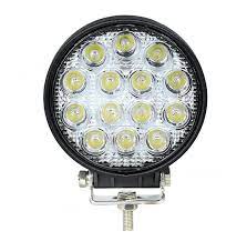 Automotive Led Work Lamp Metal Housing Round Shape  12 Led 100W White/Yellow Colour Box Pack 01 Pc/Pack Fy-5114 (China)