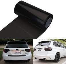 Automotive Self Adhesive Lamp Protective Film  For Head And Tail Lamps   Black   12" Width   Per Sqft (China)