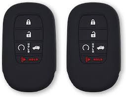 Car Remote Key Cover/Casing Silicone Black Type Honda Hr-V Honda Logo Black Poly Bag Pack  Vp (China)