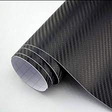 Automotive Self Adhesive Carbon Fiber Film For Car Body Black Carbon 12" Width Per Sqft (China)
