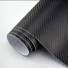 Automotive Self Adhesive Carbon Fiber Film  For Car Body  Black Carbon   12" Width   Per Sqft (China)