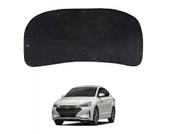 Automotive Hood Sound & Paint Insulation Pad / Bonnet Namda Hyundai Elantra 2021 Oem Fitting W/Clips Black  01 Pc/Set