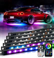 Car Exterior Led Under Glow Light Silicone Housing Rgb 06 Pcs/Set Colour Box Pack 04 Pcs/Pack (China)