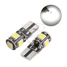 Car Exterior Led T10 Fish Bulb Metal Housing White    6 Led 02 Pcs/Set Poly Bag Pack  02 Pcs/Pack (China)