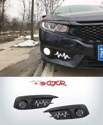Car Drl Covers Oem Fitting Honda Civic 2018 White Drl Orange Indicator (Running) 02 Pcs/Set Box Pack (China)