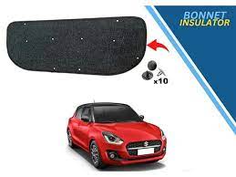 Automotive Hood Sound & Paint Insulation Pad / Bonnet Namda Suzuki Swift 2022 Oem Fitting W/Clips Black  01 Pc/Set