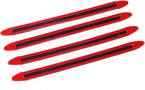 Car Bumper Anti-Scratch Guards Silicone Material Honda Logo Black/Red Universal Fitting 04 Pcs/Set Cly/Che Luyi (China)