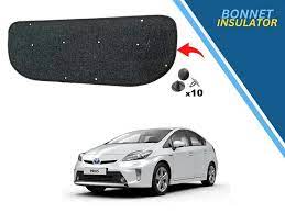 Automotive Hood Sound & Paint Insulation Pad / Bonnet Namda Toyota Prius 2018 Oem Fitting W/Clips Black 01 Pc/Set