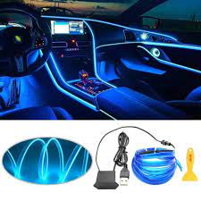 Car Interior Led El Wire Smd Type Strip Type    01 Pc/Set  Colour Box Pack Blue (China)