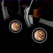 Car Interior Led Door Shadow Light Led Type Small Size Mg Logo 02 Pcs/Set Plastic Housing Box Pack White (China)