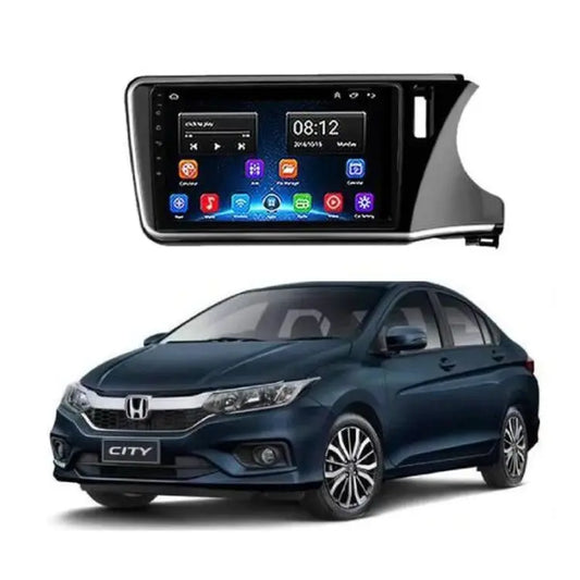 Car In Dash Touch Screen / Android Pannel / Tab Frame Only Honda City 2021 10" Piano Black Panel W/Wiring (China)