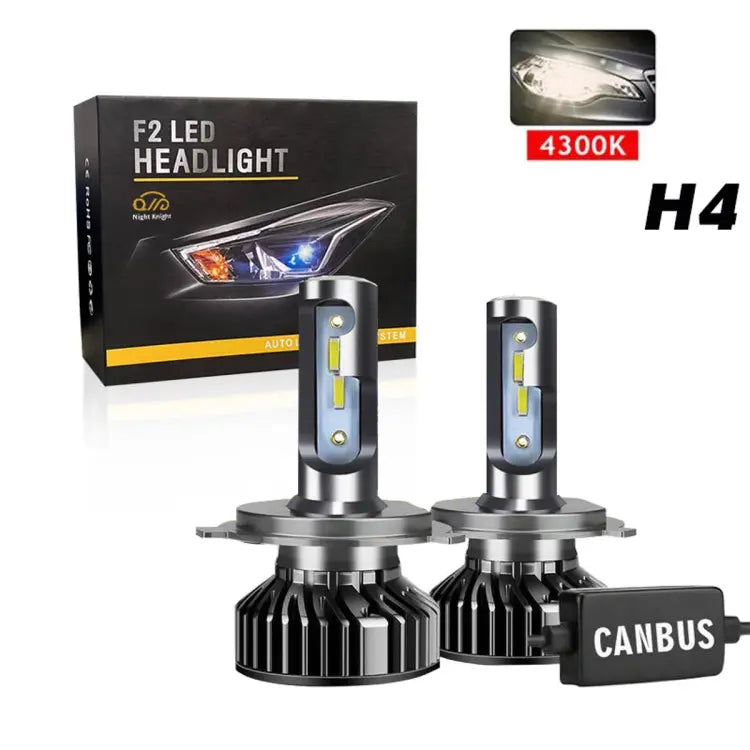 Car Led Head Light Bulbs  Csp H4 Ultra White Colour Box Pack (China) D Series Can Bus 300W