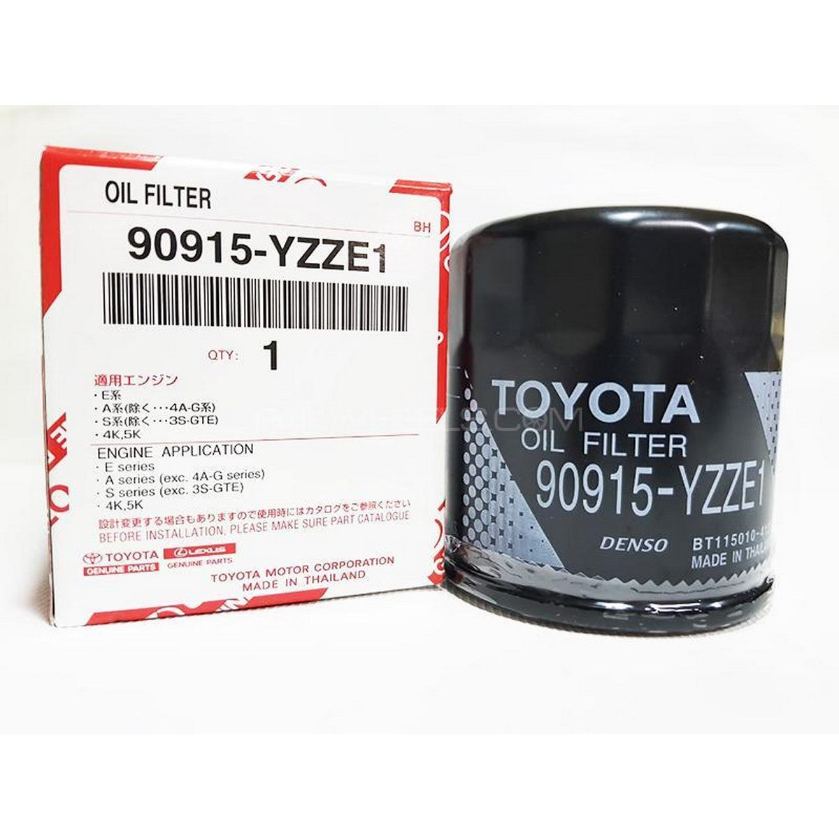 Automotive Oil Filter Tgp Genuine Element Type  Toyota Corolla 2012-2013 For Petrol Engine   Colour Box Pack Vp Yzze1 (Thailand)