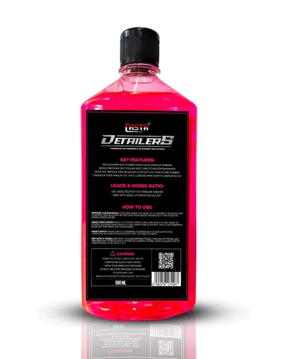 Car Shampoo Casta Plastic Bottle Pack 500Ml (China)