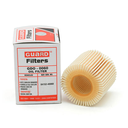 Automotive Oil Filter Guard Genuine Element Type Toyota Aqua 2012 Hybrid Engine Colour Box Pack | V P Gdo-0060 (Pakistan)