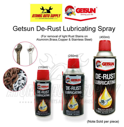 Anti Rust Lubricant Getsun Tin Can Pack 450Ml De-Rust Lubricanting G-2013 (China)