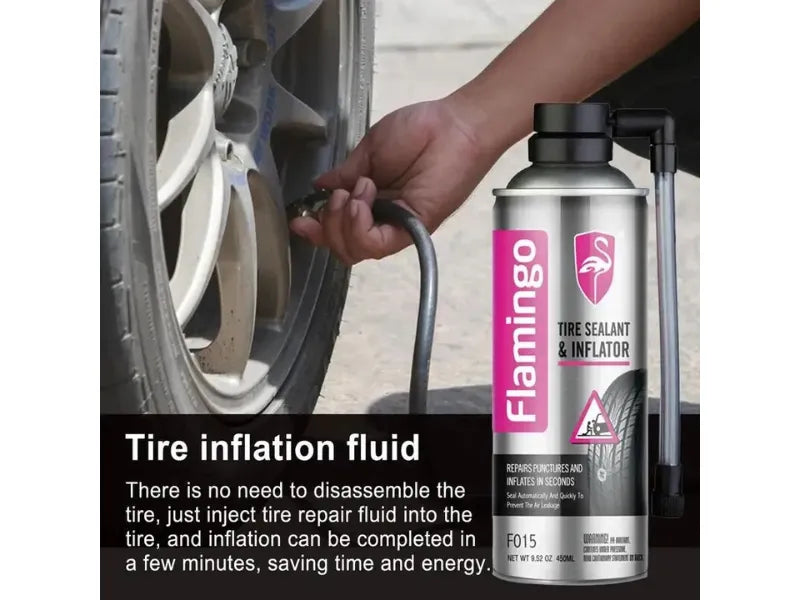 Tire Sealant & Inflator Flamingo Tin Can Pack 450Ml F015 (China)