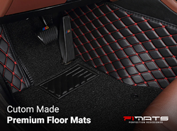 Car Floor Mat 11D Mg Hs 2021 Black Pvc  Black Stitch  Red/Black Grass 03 Pcs / Set Premium Quality (China)