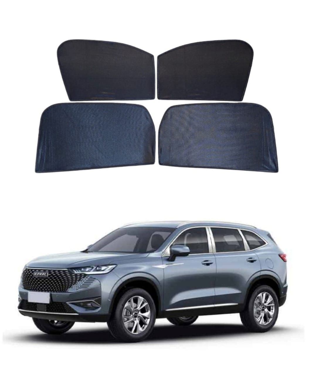 Car Curtain  Side Fix Haval H6   Black (China)