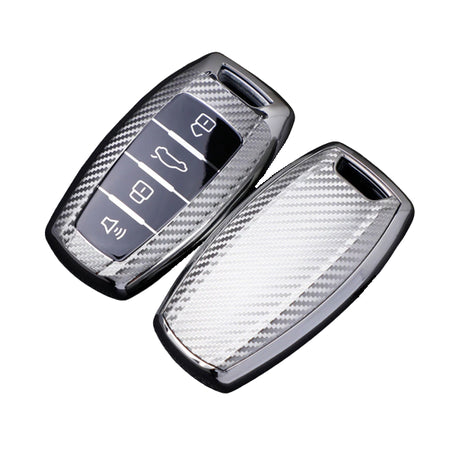 Car Remote Key Cover/Casing Plastic Casing Type Haval H6 No Logo Carbon Plastic Box Pack  (China)