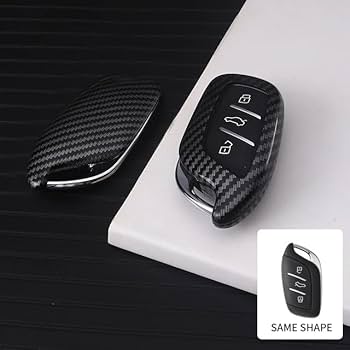 Car Remote Key Cover/Casing Silicone Carbon Type Mg Hs 2021 No Logo Carbon Poly Bag Pack  (China)