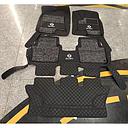 Car Floor Mat 10D Dfsk Glory 580 2021 Black Pvc  Black Stitch  Black/Grey Grass 04 Pcs/Set Premium Quality (China)