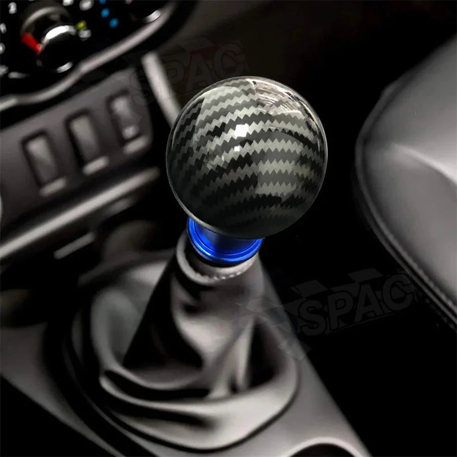 Car Gear Stick Shift Knob Manual Gear Universal Fitting Metal Material Carbon/Black 01 Pc/Set Box Pack 5078 (China)