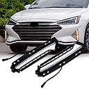 Car Drl Covers Oem Fitting Hyundai Elantra 2021  White Drl Orange Indicator (Flashing)  02 Pcs/Set Colour Box Pack (China)