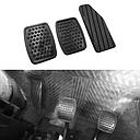 Car Decorative Paddle Covers Manual Transmission Universal Fitting Plastic Material Black 03 Pcs / Set Blister Pack