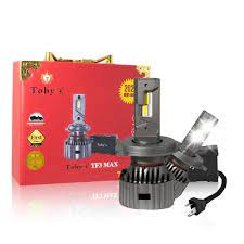 Car Led Head Light Bulbs Toby'S Cob H4 Ultra White Colour Box Pack (China) 300W