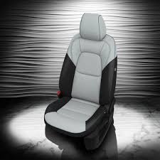 Auto Leather Type Seat Cover M/C Oem Design Custom Fitting Suzuki Alto 2020 Y-Grey/Black Black Stitch 06 Pcs/Set