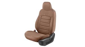Auto Leather Type Seat Cover M/D S Class Design Custom Fitting Suzuki Wagon-R 2018 Cayane Brown/Black Cayane Brown Stitch 06 Pcs/Set
