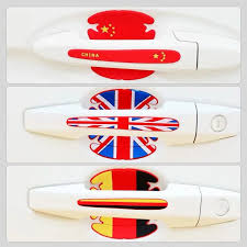 Outer Door Handle Bowl Anti-Scratch Pads Silicone Material Black/Red Sparco Logo Poly Bag Pack Tape Type Fitting 04 Pcs/Set (China)