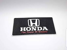 Car Dashboard Non-Slip Mat Silicone Material  Honda Logo Rectangle Design Large Size Black (China)