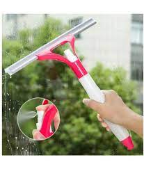Glass / Windscreen Squeeze Wiper Plastic Material W/Water Shower & Pump 9" Standard Quality 01 Pc/Pack Poly Bag Pack Mix Colours Fy-2225