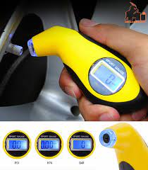 Car Tire Pressure Gauge With Back Light Lcd Digital Gauge Type Plastic Housing Black Housing Blister Pack Tehaogj 804 (China)