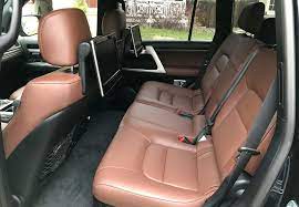 Auto Leather Type Seat Cover M/B Diamond Design Custom Fitting Toyota Prado 2018 Cayane Brown  Cayane Brown Stitch  12 Pcs/Set